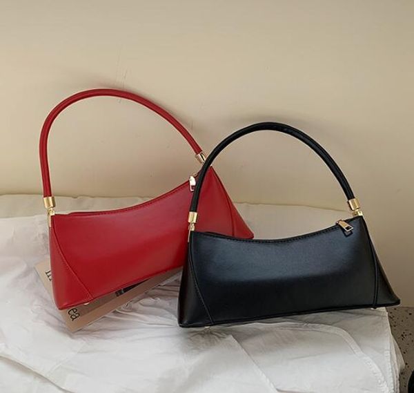 

designer women handbag lady underarm shoulder bag plain temperament shoulder bags large capacity small handbag