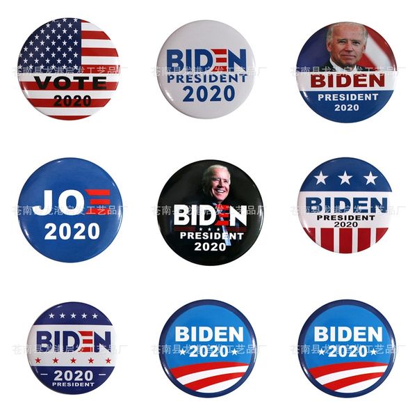 

10 1 pcs biden badge embroidery patches for clothing iron skull patch for clothes applique sewing accessories stickers biden badge on clo #8, Silver