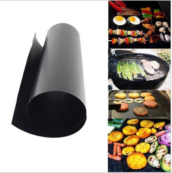 

non-stick bbq grill mat thick durable 33*40cm gas grill barbecue mat reusable no stick bbq grill mat sheet picnic cooking tool kka3344