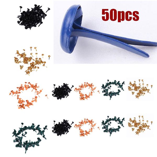 

50pcs beauty for makeup brads box scrapbook ballerina nail tips