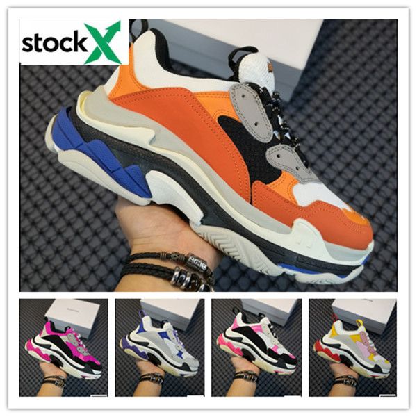 

designer shoes triple-s fashion black white red old dad luxury sneakers gym red blue casual shoes for men women platform schuhe