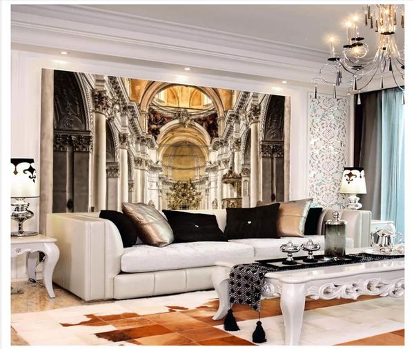 

papel de parede custom 3d p murals wall paper 3d sacred church gospel corridor living room tv sofa background wall sticker decoration