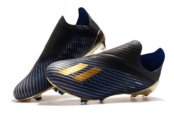 

2019 x 19+ fg football boots skeletalweave x tango 18+ tf/fg men soccer shoes indoor/outdoor black gold soccer shoes