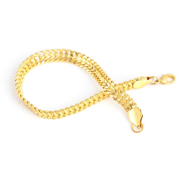 

europe and america popular fashion and personality titanium steel chain bracelets selling simple male stainless steel bracel, Silver