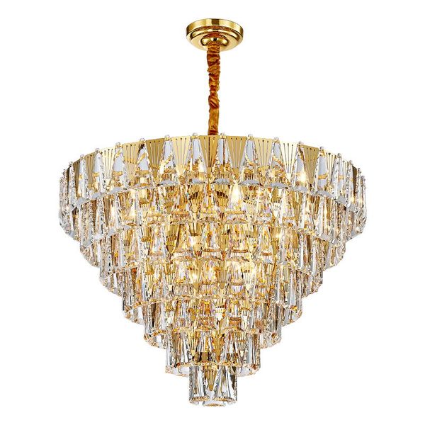 

gold modern crystal chandelier lighting in the living room luxury crystal lamp for dining room home decor gold light fixture