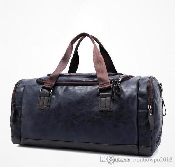 

factory sales brand bag fashion cool black bulk bag fan metrosexual man leather waterproof portable leisure bag