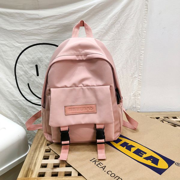 

2020 backpack women backpack fashion women shoulder bag solid color school bag for teenage girl children backpacks travel