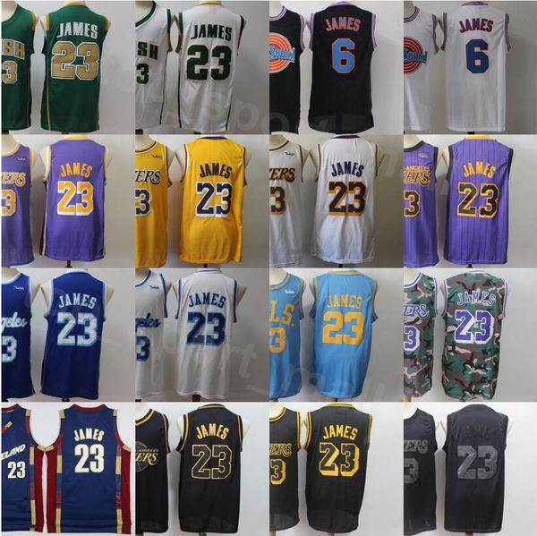 

lebron 23 james jersey men basketball st. vincent mary high school irish edition earned city tune squad looney tunes stitched quality, Black;red