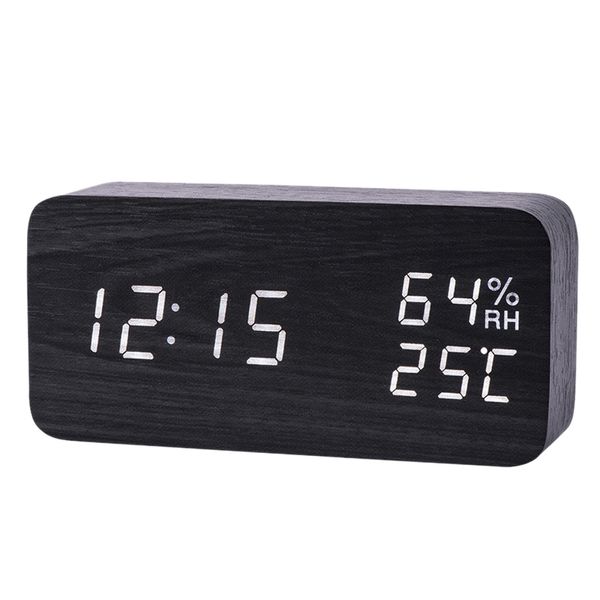 

modern led alarm clock temperature humidity electronic deskdigital table clocks