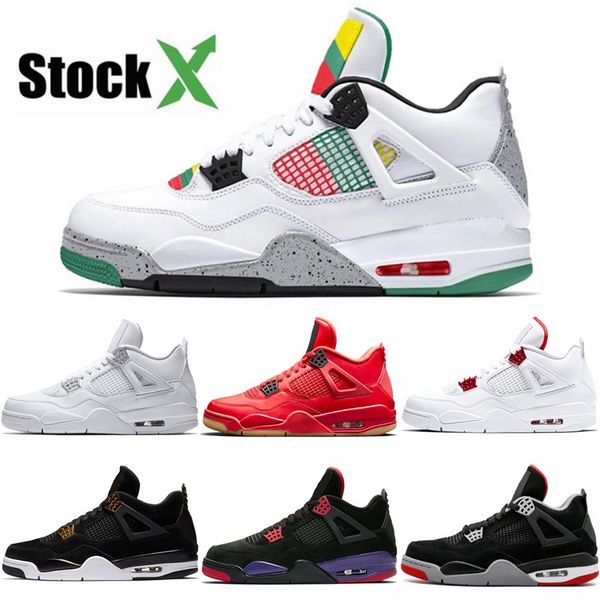 

court purple 4 se neon 4s 14s black infrared 6s bred 4s basketball shoes with box men sneakers shoes #442