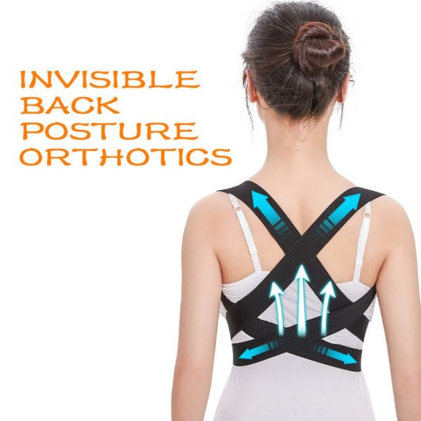 

stealth cross back braces tirantes correas de hombro para el hombro correas de columna torÃ¡cica / a, Black;blue