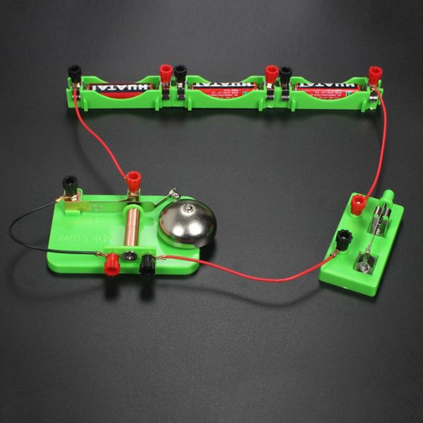 

dual throw switch u-shape cable bell battery holder physics teaching toy
