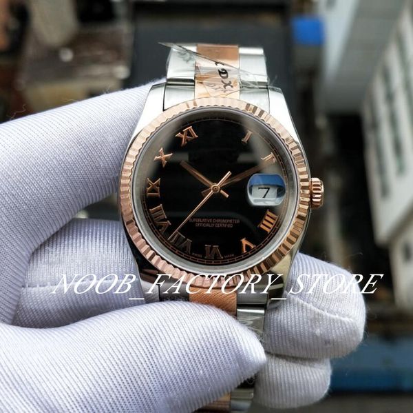 

luxury bp factory chocolate dial rose gold нержавеющая сталь 36 мм наручные часы 2813 передвижение автоматическое дайвинг водонепроницаемые, Slivery;brown