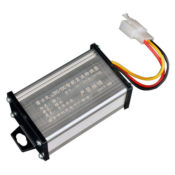 BIKIGHT 36V/48V/60V/64V/72V auf 12V10A DC-Konverter-Adapter für Elektroauto-Batterie-Stromversorgung