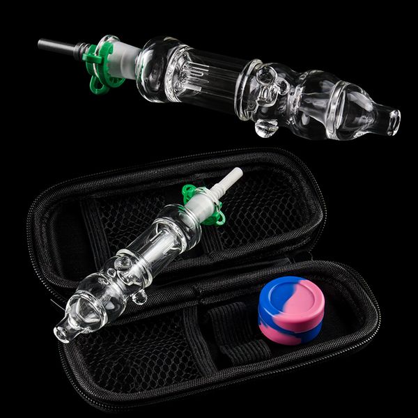

Стекло водопроводы Титана Кварц Nail Воск Dish Dabber Инструмент Силиконовой Jar с застежкой-молнией Case
