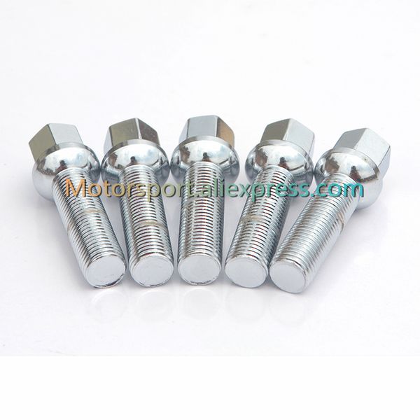

10 pcs ball seat extended lug bolts m12x1.5 shank 28mm 35mm 40mm 45mm 50mm