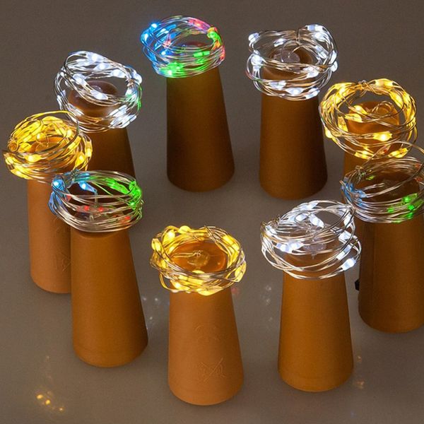 

hoozgee 20led battery string lights fairy wine bottle ser copper wire lamp