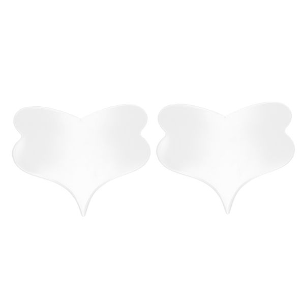 

2 packs butterfly shape silicone clear chest pad reusable wrinkle remover