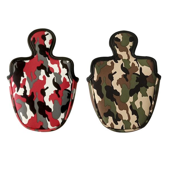 

2x waterproof golf small mallet head cover center putter guard semicircle pool accessories
