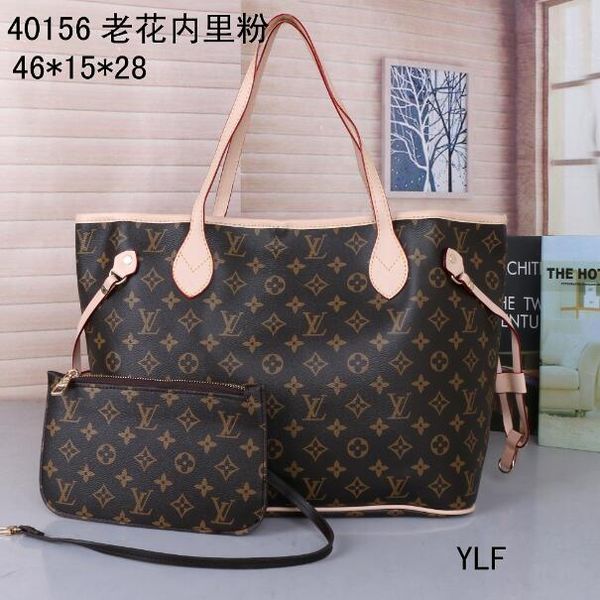 

2019 new women leather handbags female mother package bag hand mother bill of lading shoulder bag women bag+small bag n40156