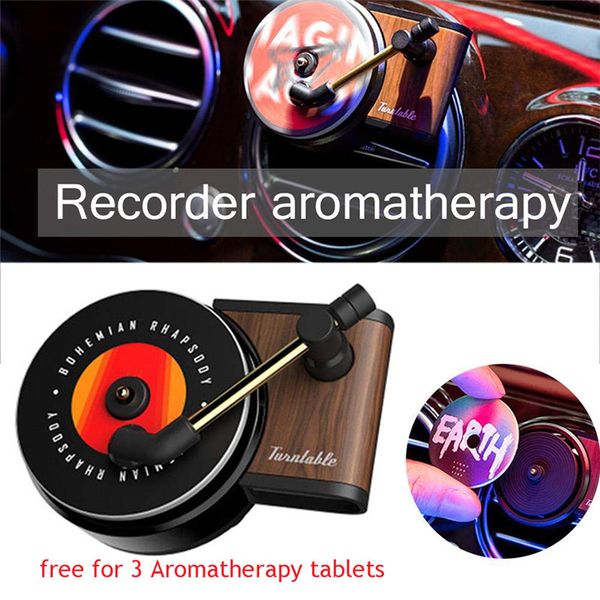 

record player car air vent air freshener car perfume rotary diffuser retro interior accessories accessory for 3