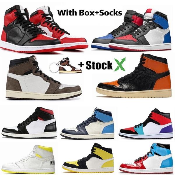 

stock x designer 1 high og travis scottss basketball shoes spiderman unc 1s 3 mens discoloration royal blue women designer sneakers