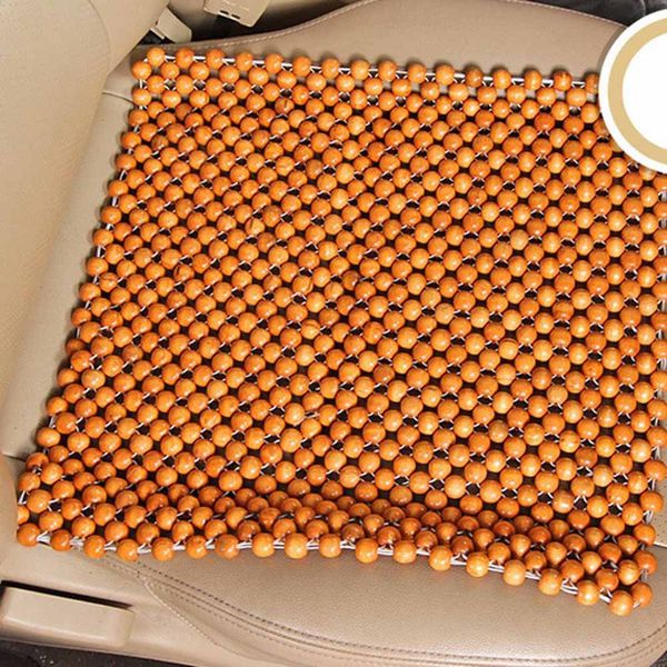 

45x45cm automobiles seat covers natural wood bead car seat cushion massage breathable cool environmental mat for car office