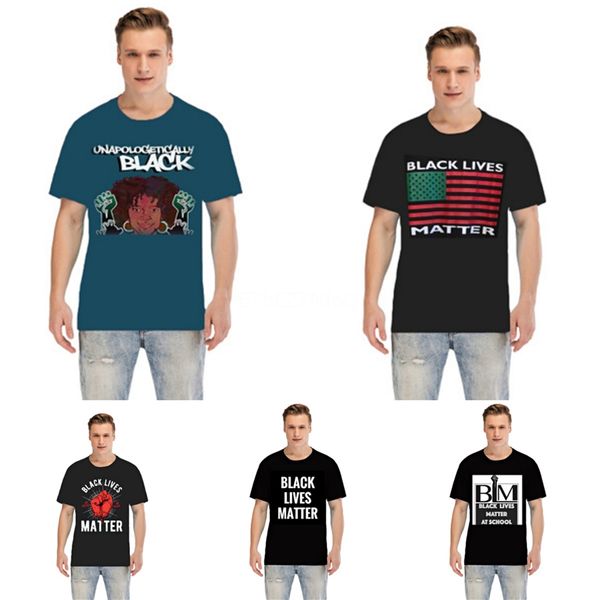 

black lives matter2020 designers t-shirt summer new english letters t shirt men hip-hop sports t shirts brand europe america fashion men #17, Gray;blue