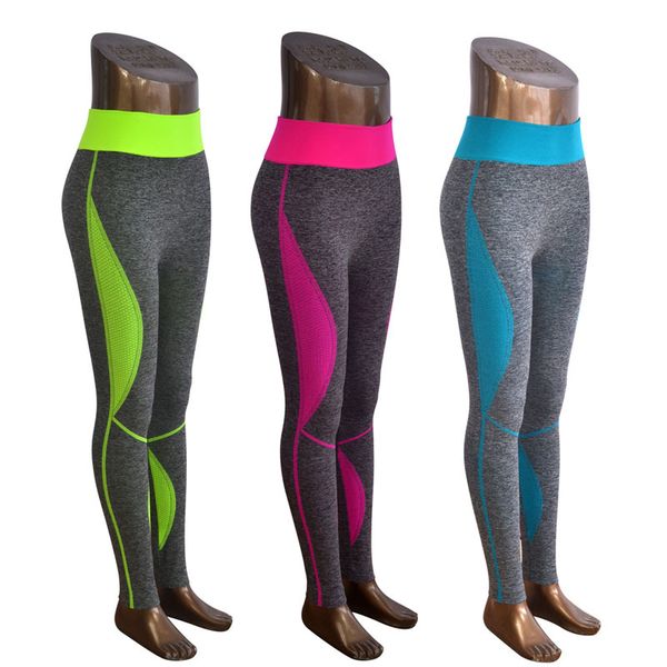 

seamless yoga pants fitness leggings women high waist sport tights pants leggings sweatpants feminine gym running sport, White;red