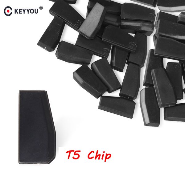 

keyyou 5x 10x 20x 50x t5-20 transponder chip blank carbon t5 cloneable chip for auto car key cemamic car key t5 new