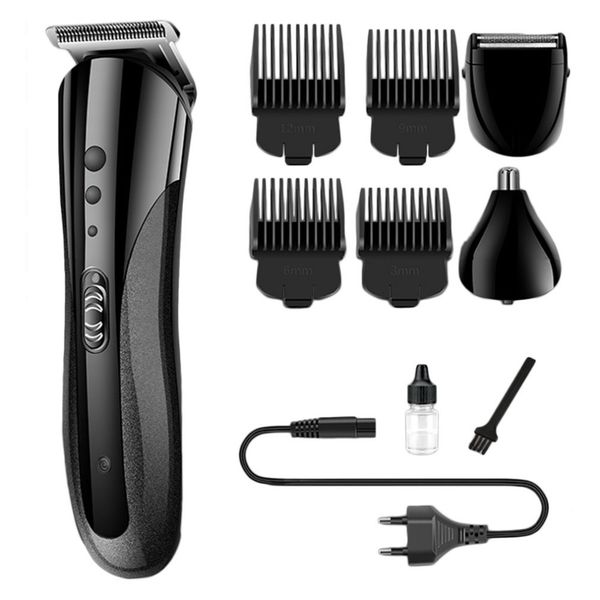 

kemei 1407 2 sideburn trimmers hair cut clipper beard shaver nose trimmer set(eu plug) newclipper owlvl
