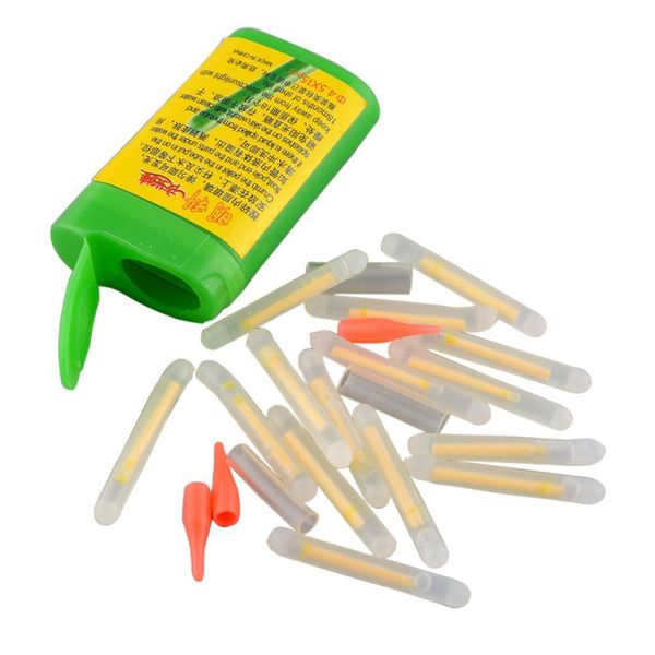 

15/20pcs fishing fluorescent lightstick light night float rod lights dark glow stick fishing accessories