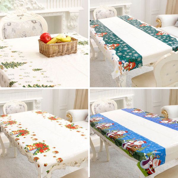 

christmas disposable tablecloth tableware party home table cover decor 108x180cm