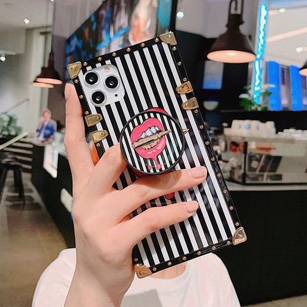 

мода красочный площади чехол для iphone xs max x xr 6s 7 plus 8 цветов обложка губы чехол для samsung galaxy s20 примечание 10 9 8 s8 s9