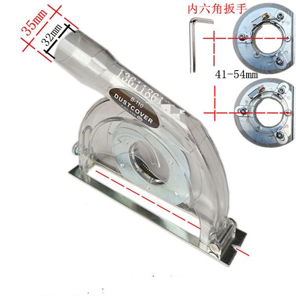

5 inch/125 mm universal dust shroud kit dry cutting cover tool for angle grinder