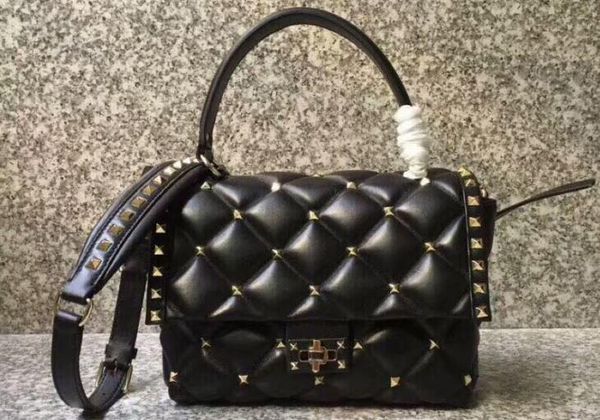 

5a quality 0b55 23cm medium candystuds handle shoulder handbags,leather-covered twist lock closure,with dust bag,dhl ing