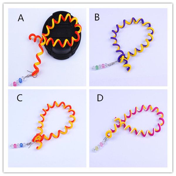 

new beuty rainbow color cute girl curler hair braid hair styling tools hair roller braid maintenance, Brown