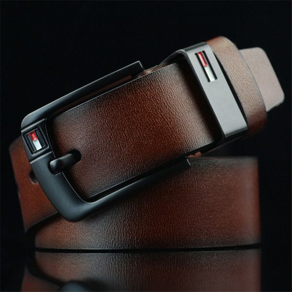 

2020 new designer belt pin buckle leather belts for men luxury mens designer belts good quality waist belt, Black;brown