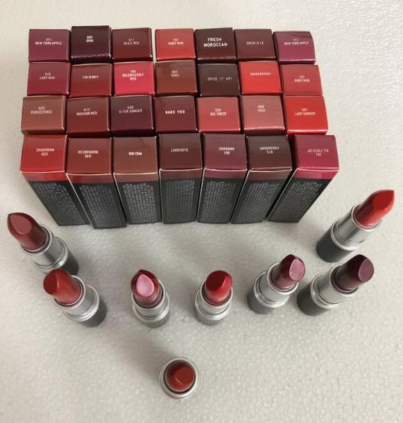 

matte retro lipstick makeup luster brand lipsticks 13 colors aluminum tube lipstick chili lady danger drop shipping