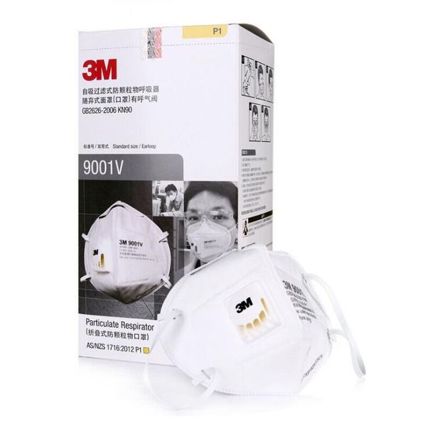 

3m mask with breathing valve protective mask 3-m kn95 9501 9502 anti dust-mask protective dustproof pm2.5 plenty stock