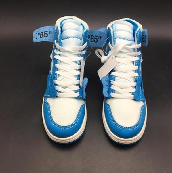 

off нового 1 чикаго красных мужчины и женщины баскетбол обуви powder blue unc спортивный спорт тапок