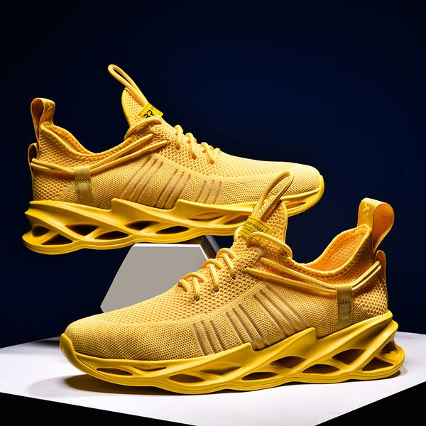 

baideng breathable light running shoes men high-quality walking jogging sneakers lace up blade bottom sport chaussure homme 46