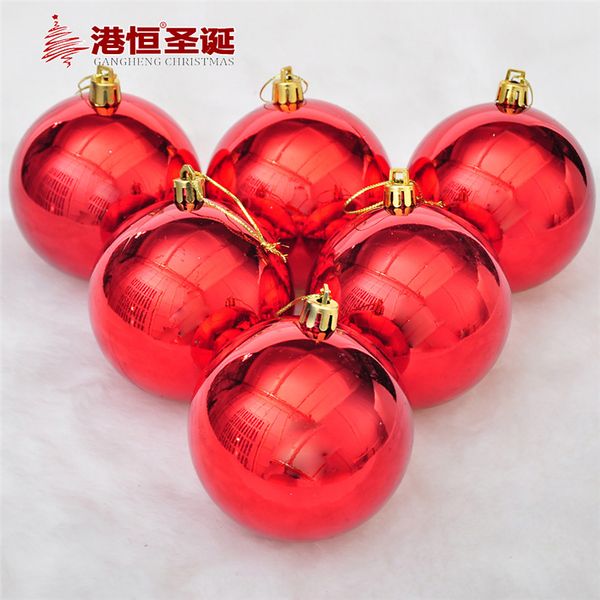 

6pcs polished christmas tree hanging balls diameter 6cm decorations ball xmas new year home party wedding ornament