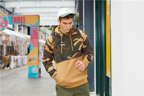 

long mens hoodies sleeve teenager hooded spring hoodies camouflage fashion designer casual mens iplvs, Black