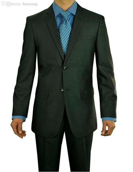 

wholesale-custom made 2016 new arrival modern men's black wedding /business / party suit two pieces two buttons, White;black