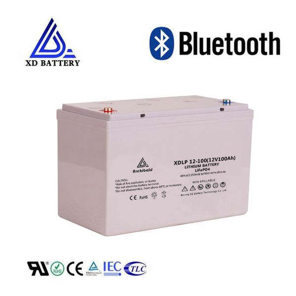 

12V 100AH ​​Lifepo4 Lipo Глубокий цикл Легкий вес Аккумулятор AKKU для морских / RV EV / UPS