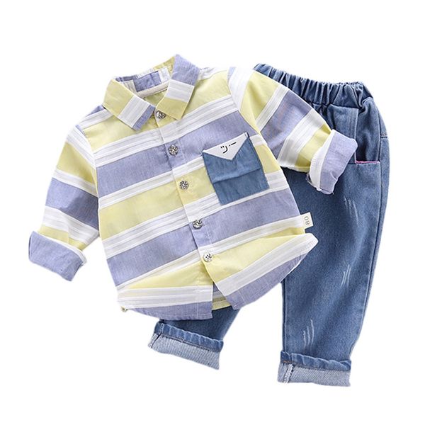 

children boys clothing sets autumn spring suit kids clothing set little boys clothes coat+pants, White