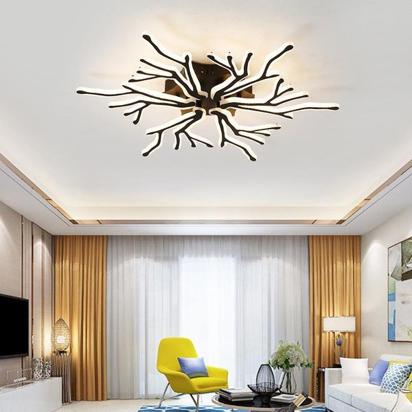2019 Modern Led Ceiling Lights Residential Living Bedroom Dining Room Study Ceiling Lamp Commercial Office Decorative Chandelier Lighting From