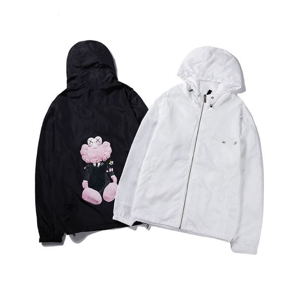 

diors men designer luxury windbreaker figurine printing fashion coat comfortable cotton coats leisure breathable couple coat, Black;brown