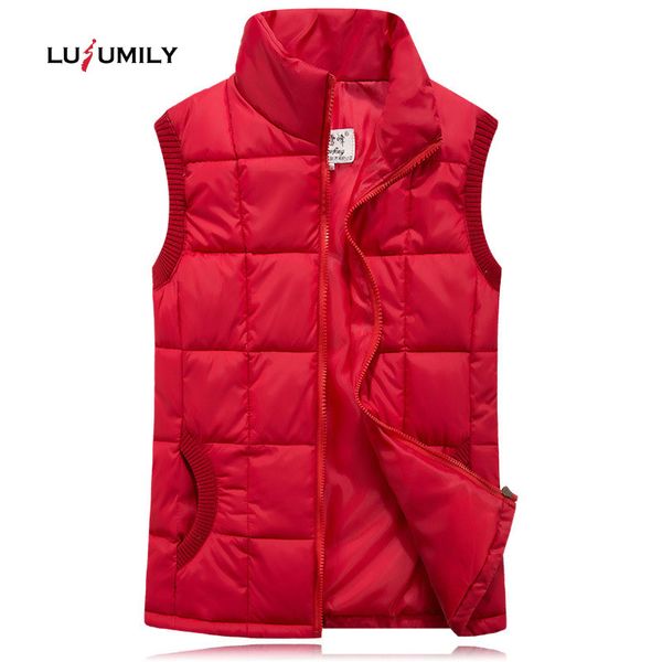 

lusumily 2019 winter women vest plus size sleeveless jacket black female casual vest women's windproof warm waistcoat outwear, Black;white